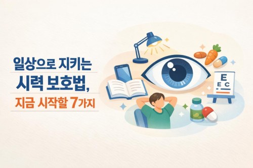 일상으로 지키는 시력 보호법, 지금 시작할 7가지