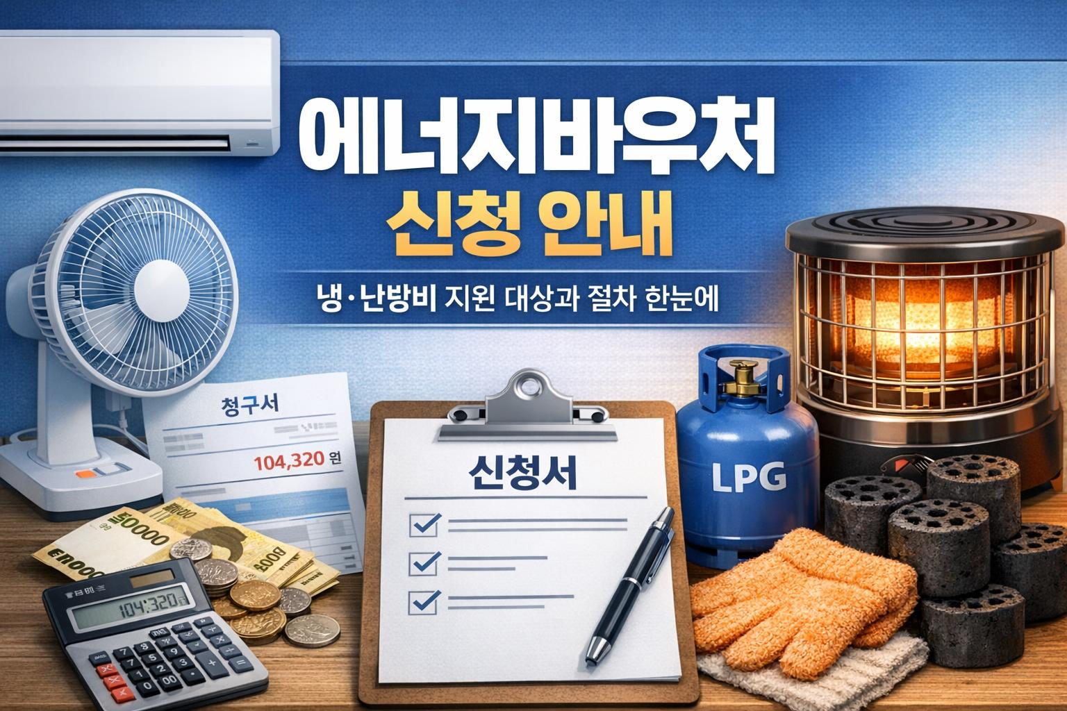 에너지바우처 신청 안내 — 냉·난방비 지원 대상과 절차 한눈에