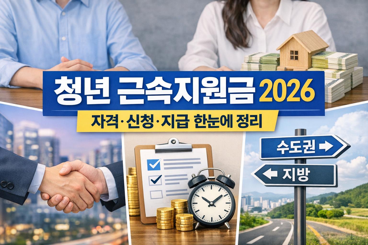청년 근속지원금 2026: 자격·신청·지급 흐름 한눈에 정리
